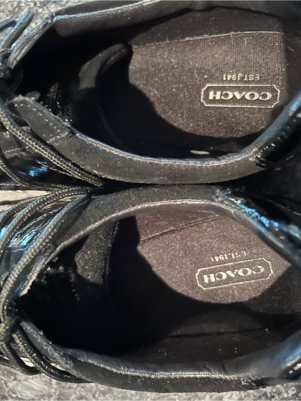 Coach Black and Gray Signature Canvas Sneakers - Picture 11 of 11
